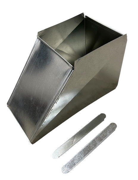 16"X8" To 8"X8" (8" Long) Trunk Duct Transition Increaser/Reducer Fitting
