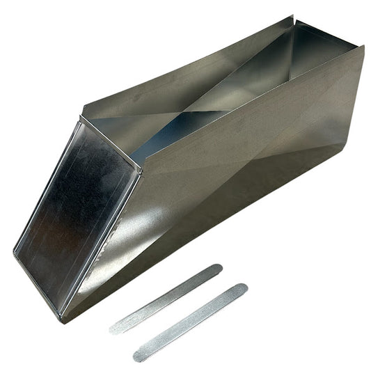 30"X8" To 22"X8" (8" Long) Trunk Duct Transition Increaser/Reducer Fitting