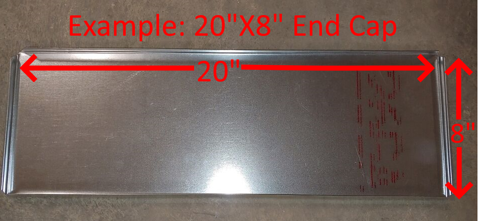 Rectangular Sheet Metal Duct Work End Cap