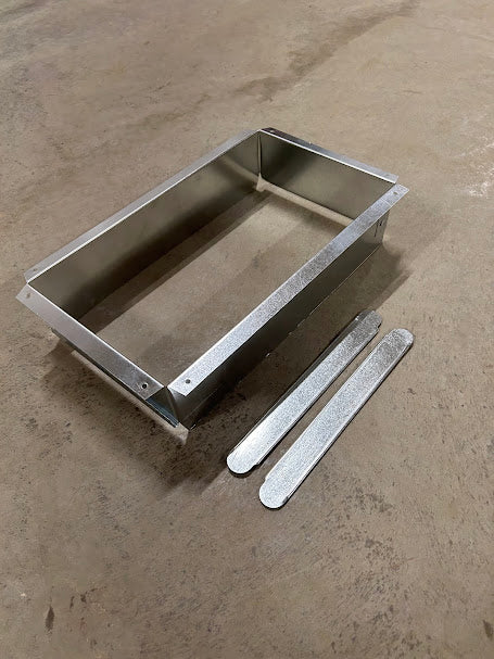 14"X8" Rectangular Duct Straight Start Collar