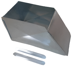 18"X8" To 12"X8" (8" Long) Trunk Duct Transition Increaser/Reducer Fitting Image