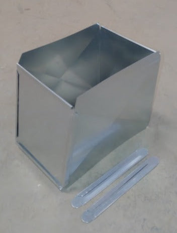 10"X8" To 8"X8" (8" Long) Trunk Duct Transition Increaser/Reducer Fitting