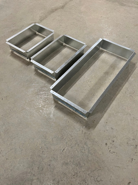 Rectangular Collar Rectangular Duct Straight Start Collar – Ductwork Delivered LLC