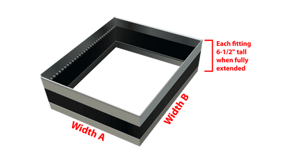 Online Design + Order Custom Size Flexible Canvas Duct Connector