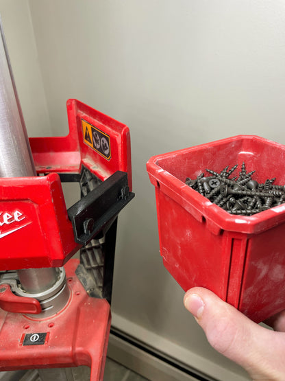 bin holder holding drywall screws