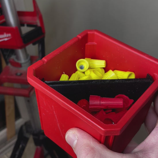 Packout bin mounted to rocket light