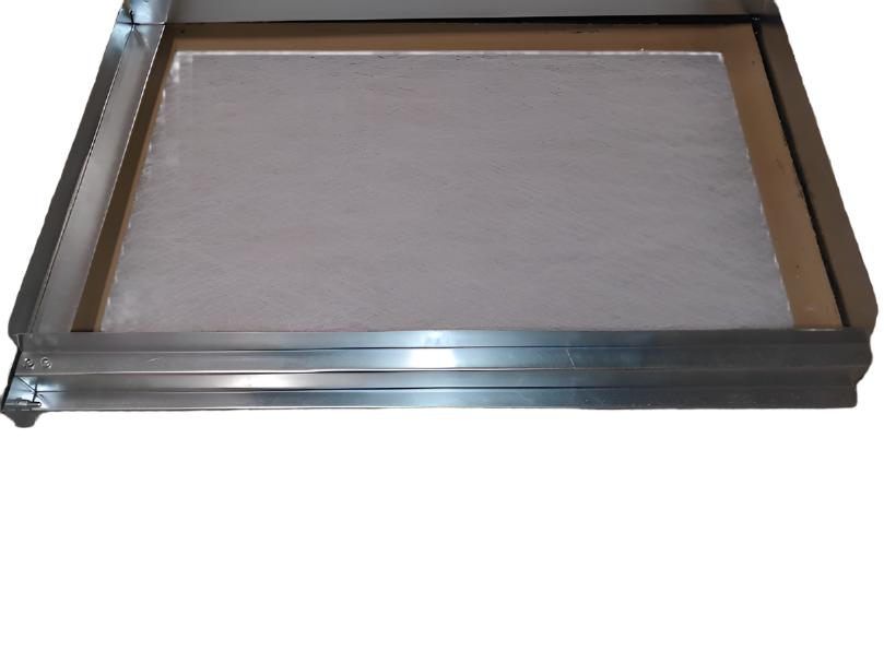 1" Universal Filter Rack Available In-16"X25"X1"/ -16"X24"X1" / -16"X20"X1" -14"X25"X1" / -14"X24"X1" / -14"X20"X1"/ -12"X24"X1" / -12"X20"X1" Side View With Filter Installed